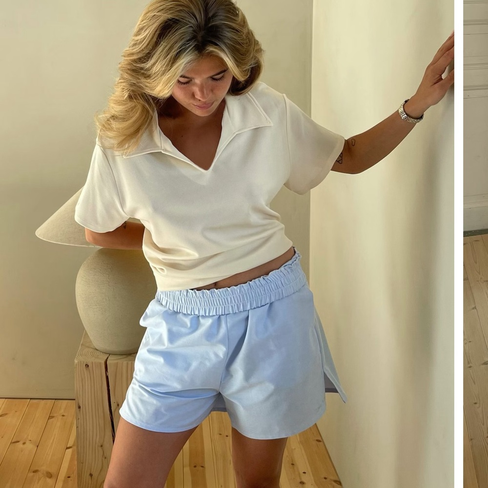 Djerf avenue breezy shorts in blue